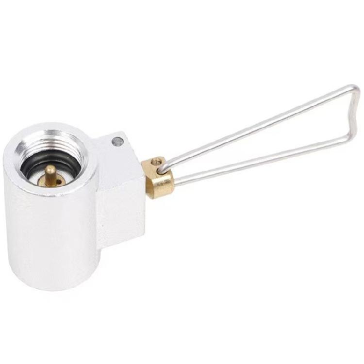 Quick Refuels Propanes Converter Adapter Metal Construction for Camping Flat Gas Tanks Stove Accessory Cooking Essential