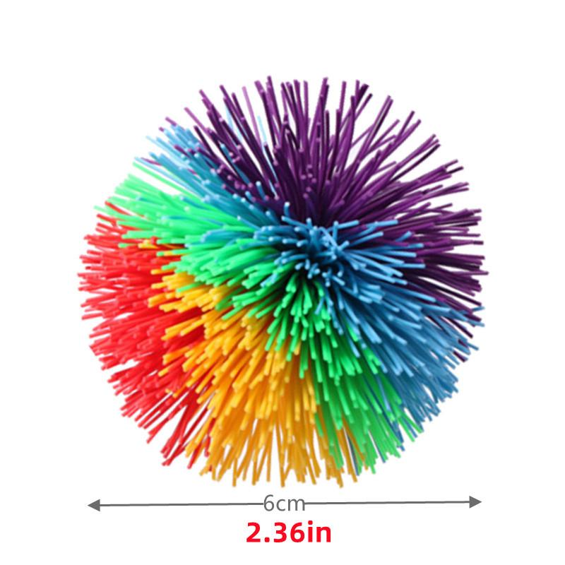 Kids Childrens Toys 6/8/10cm Jugging Ball Colorful Rubber Wire Ball Toy For Anti-Stress Stretchy Ball Children's Novelty Funny Rubber Toy