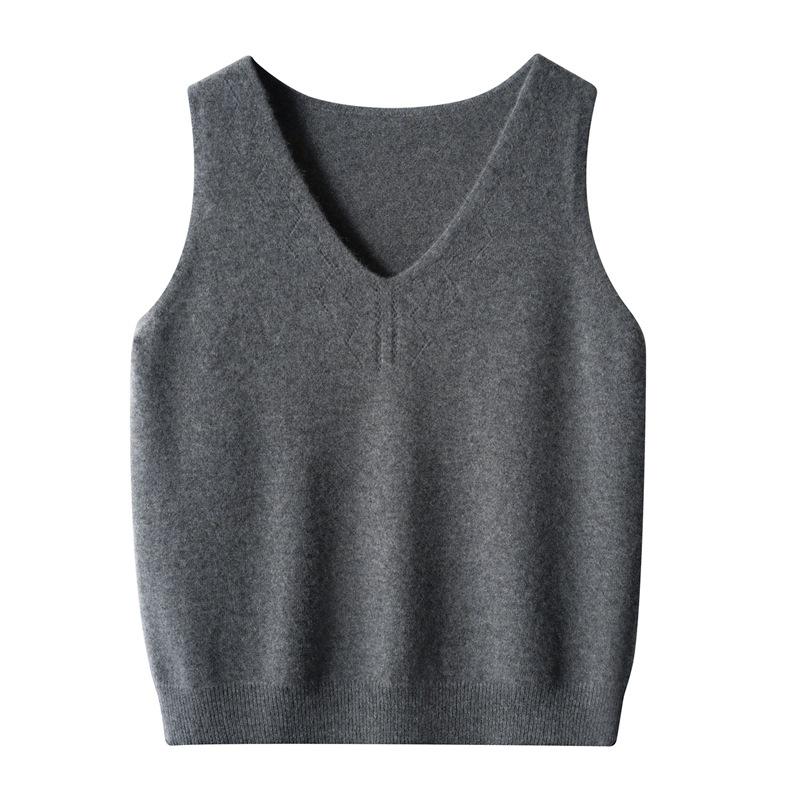 Women's Stylish Hollow-Out Knit Camisole: Chic, Loose, Sleeveless Top for Layering or Outerwear