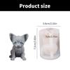 Silicone Candle Moulds Soap Molds French Bulldog Shape Wax Mould Hand-Making Mold Hand-Making Accessories for Wax Craft
