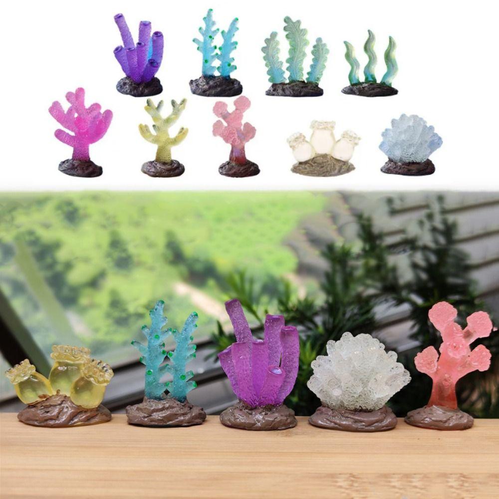 Undersea Artificial Fake Coral Water Plants Landscape Fish Tank Luminous Simulation Coral Aquarium Decoration Micro Ornaments