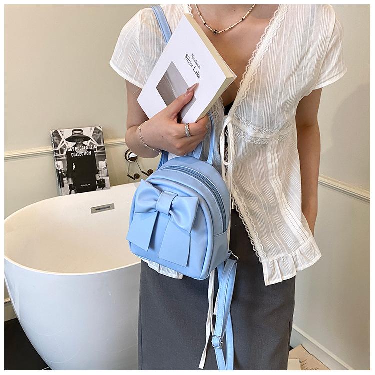 Cute Minimalist Bowknot Small Bag Fashion Chic Backpack for Daily Wear KTB