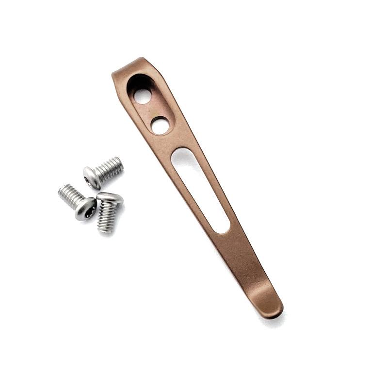 1pcs Fold Knife Clip 420 Stainless Steel Back Clip Pocket Clamp Knife Clip Making Knife Pocket Clips Tool DIY Accessories