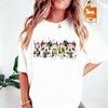 Yk Streetwear Disney Mickey Minnie T Shirt Women Unisex Cotton Short Sleeve Holiday Sweater Graphic Tee Winter New Top