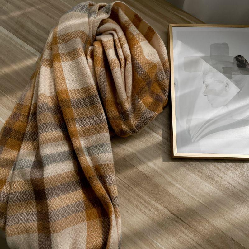 Woman Winter Warm Autumn Wrap Scarves Female Blanket Plaid Scarf Thick Large Shawls