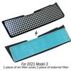 3 Pieces Car Air Intake Filter For Tesla Model 3 2021 2022 Air Flow Vent Cover Melt Blown Fabric Prevent Air Conditioning Inlet