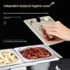 Telescopic Stainless Steel Food Pan Seasoning Rack