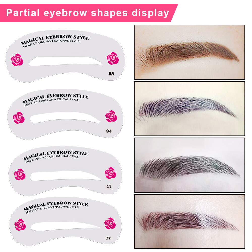 Szablony do kształtowania brwi Zestaw do pielęgnacji Zestaw do makijażu Shaper Set Szablon DIY Szablon dla kobiet