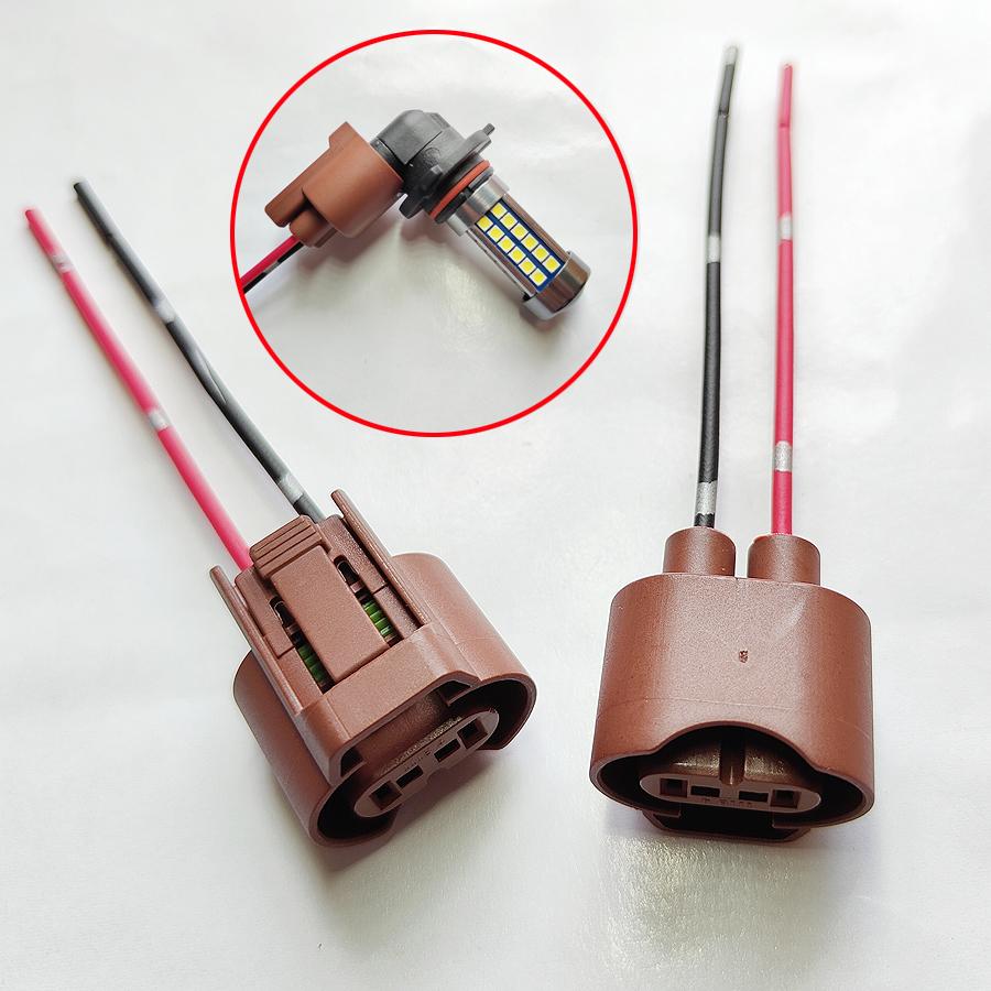 2 Stück Original 9006 HB4 Sockel Adapter Basis Buchse Stecker Verbinder Verlängerung Kabelbaum Auto Lichter Zubehör