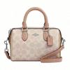 Rowan 18 Mini Satchel Bag Signature Canvas Women Boston Handbag Detachable Crossbody Strap Zipper Closure Fashion Gift CW330-SVXCU