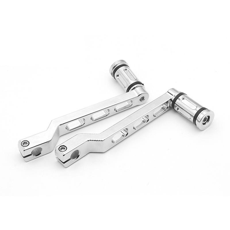 Aluminum Gear Shift Lever Harley XL883 XL1200 Custom Motorcycle Black Chrome Finish JH-614