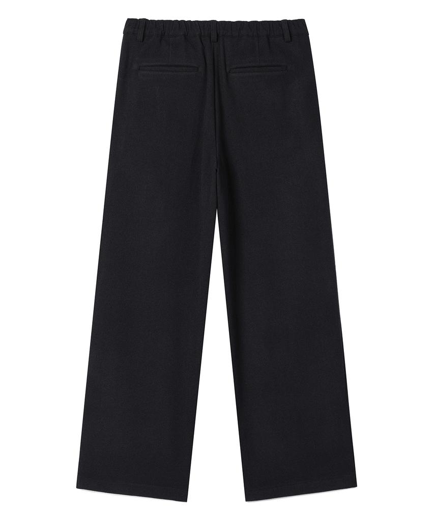 PRAIRIE Wool Relaxed Fit Slacks (Dark Navy)