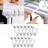 6pcs Anti-Slip Tablecloth Clips Table Cover Holder Grip Clamps Table Cloth Clips Restaurant Picnic