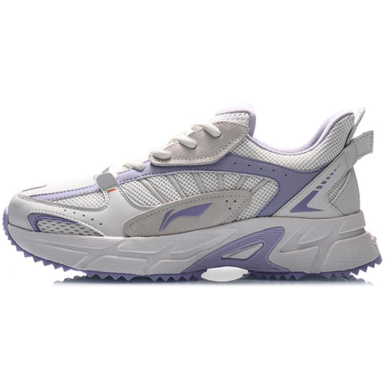 Li Ning Running Collection Versatile Slip Resistant Abrasion Resistant Low top Casual Running Shoes Women's ARLQ002-3