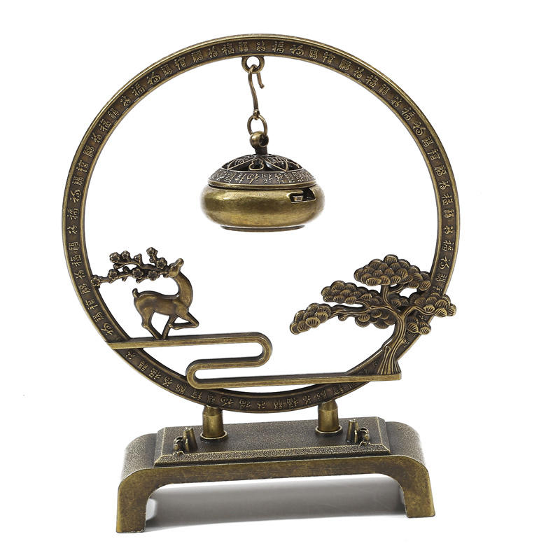 Creative Vintage Hanging Incense Burner Brass Incense Meditation Household Indoor Ornaments Decoration Crafts