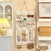 Earrings Necklace Storage Hanger Large Capacity Simple Installation Multipurpose Wall-Mounted Hair Clip Hairband Holder