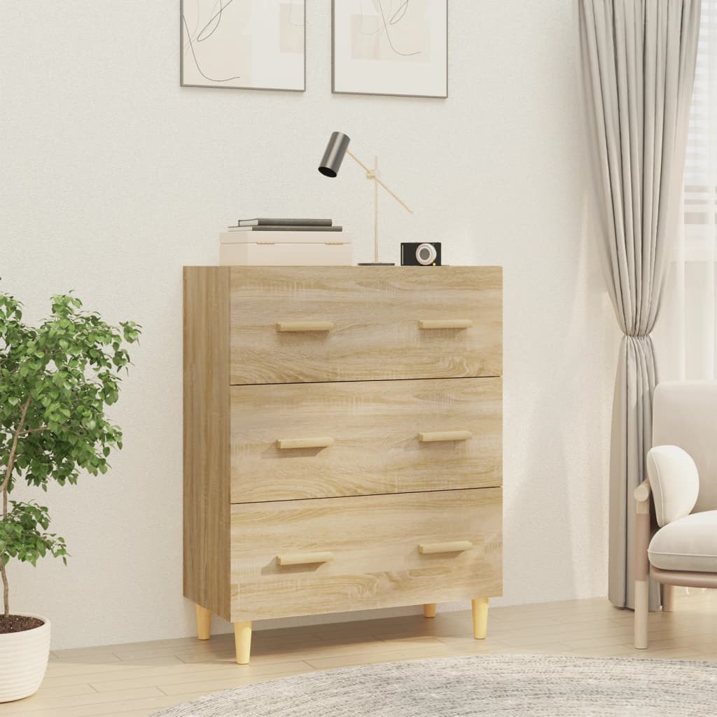 Vidaxl Cabinet, Sonoma Oak, 70X34X90 Cm, Wood-Based Material