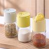 Set Dispenser Sare Sticlă cu Control Porție 0,5g Borcane Ermetice pentru Condimente pentru Diete cu Conținut Redus de Sodiu 180ml Container pentru Condimente Rezistent la Umiditate Ușor de Umplut pentru
