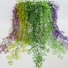 Lush Artificial Fake Hanging Basket Flower Vine Plant For Outdoor Admiralty Wall Decor