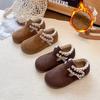 Korean Style Retro Birkenstock Soft Sole Leather Shoes for Girls - Winter 2025 Edition