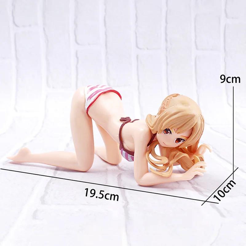 Brustschüttelnde Ornamente Auto-Handyhalter Bikini Strandmädchen Cartoon Anime Niedlich Kanako Armaturenbrett Dekoration Innenraum Autodeko