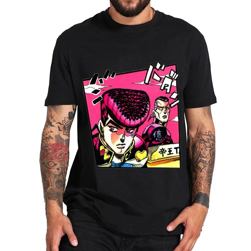 Anime Jojo Bizarre Adventure T-shirt unisex da donna estiva in cotone per bambini, top hip hop, Shoto Todoroki, maglietta per bambini