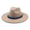 Pfirsichherz Top 9,5 cm Breite Krempe Zylinderhut Ethnischer Stil Accessoires Jazzhut Kaschmir Filzhut Gentleman- und Damenhut