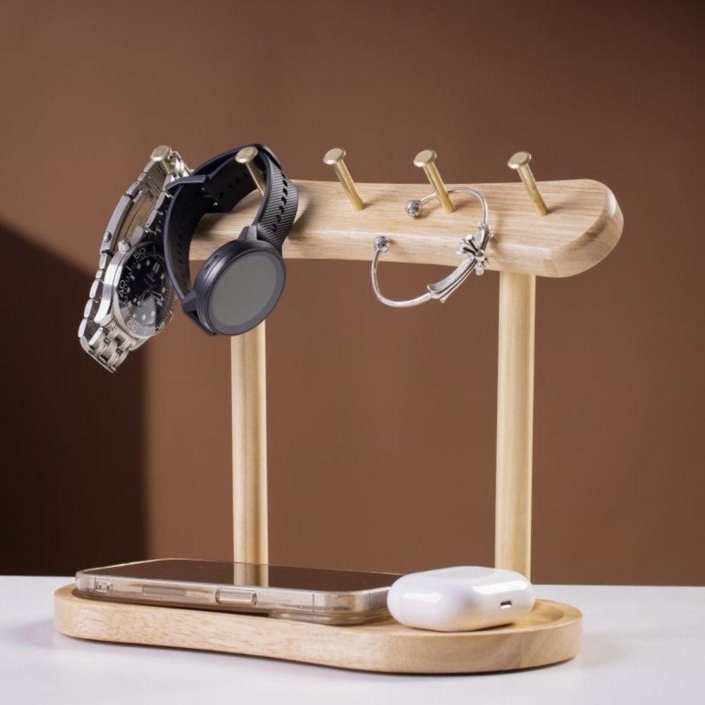 Modern Wooden Key Storage Rack Large Capacity Space Saving Key Holder Box Moisture-proof Decorative Jewelry Display Rack Bedroom