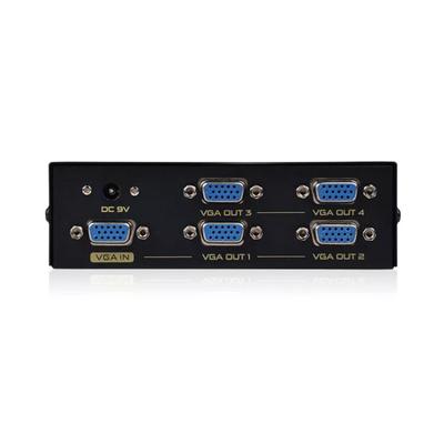 4 Port VGA Video Splitter 350MHZ 15HDF High Definition Power Supply VGA 1 In 4 Out HD Dispaly EU Plug