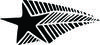 Printtoo Diary Card Flying Star Design Square Wooden Rubber Stamp Scrap-Booking-2 X 2