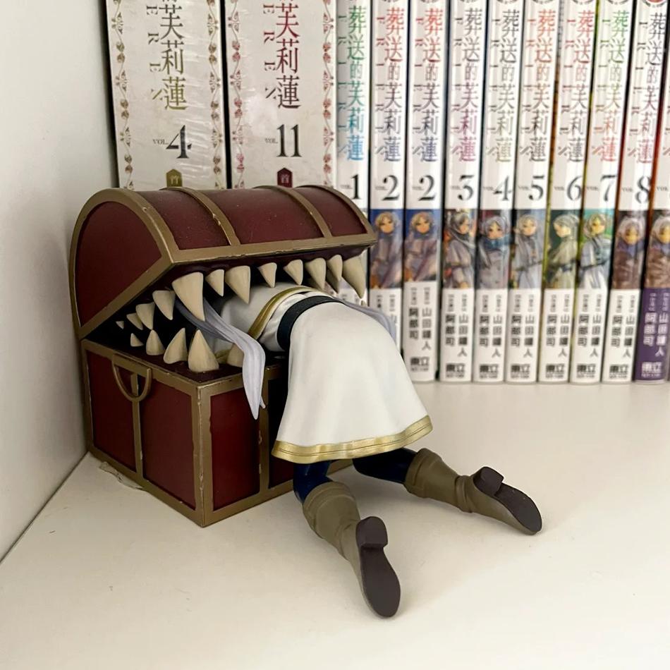 Frieren: Jenseits des Endes der Reise Frieren Schatztruhe Monster Anime Figur Spielzeug Farn Nudelstopper Actionfigur Geschenk