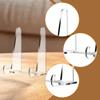 Acrylic Plate Stands for Display Versatile Transparent Easel Plaque Stand for Books Postcards Artwork and Picture Frame Holder