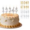 Ensemble de Porte-Bougies Chiffres 0-9 Toppers pour Gâteaux Bougies d'Anniversaire Réutilisables pour Anniversaires Gâteaux Anniversaires Célébrations
