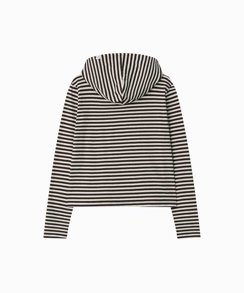 Ohesio Striped Hooded Long Sleeve, Brown