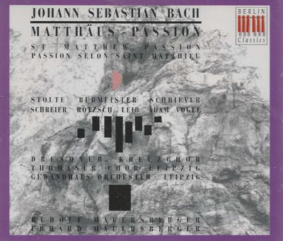 CD BACH, SCHREIER; MAUERSBERGER - Matthäus-Passion BC21442 Deutschland Klassisch Gebraucht
