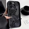 Retro Butterfly iPhone Case for 11, 12, 14, 15, 16 Pro Max - Transparent & Drop-proof