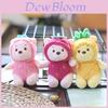 Adorabile Portachiavi Peluche Orso Ananas Giocattolo Corto Peluche Carino Fascino per Borsa 13cm