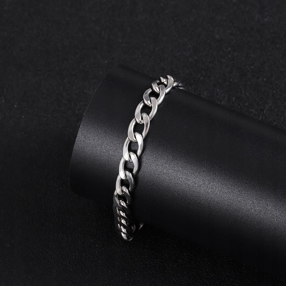 WIDE Men' Chain Silver Chain 60cm Diamond + FREE