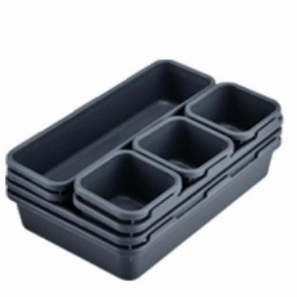 8PCS/SET Plastic Drawer Organizer Boxes Large Capacity Multi-size Makeup Organizer Boxes Stackable Storage Trays