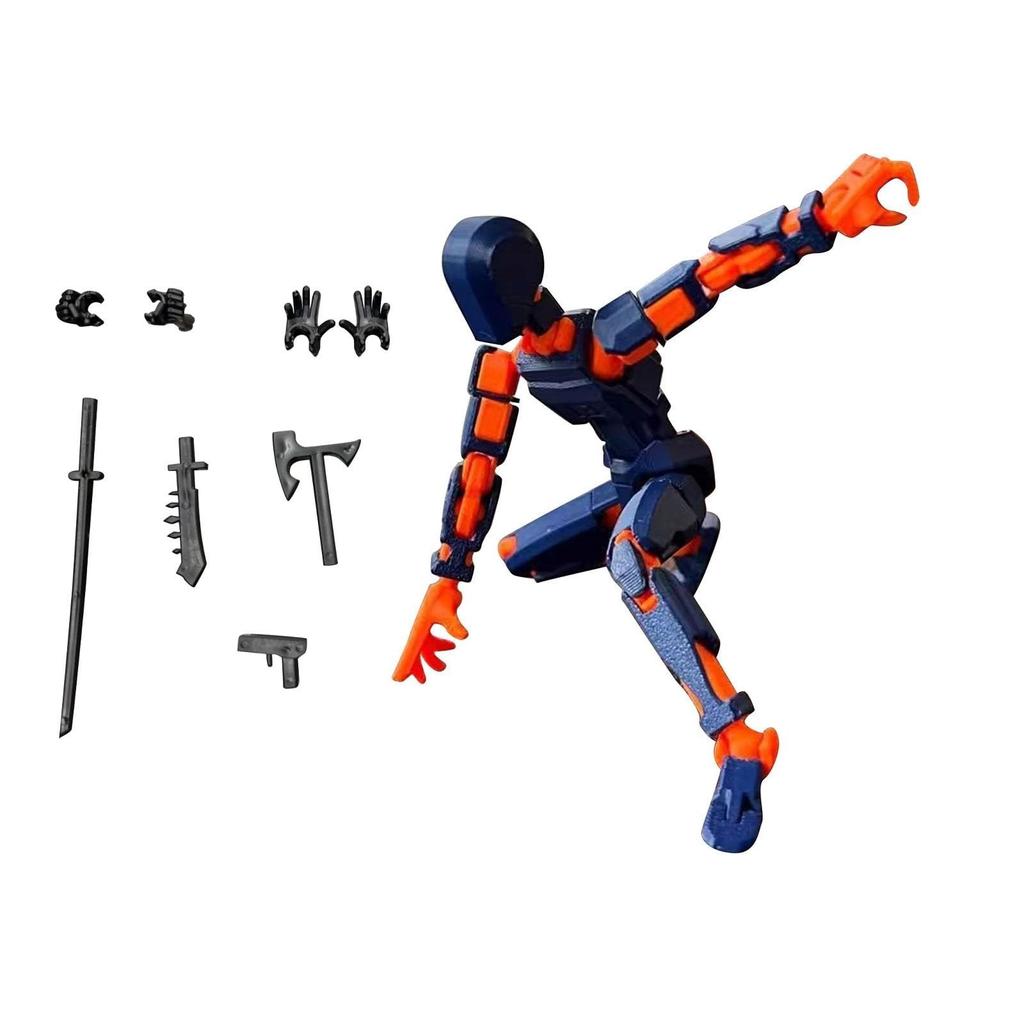 Doll 13-joint Movable 3D Printed Doll Toy 3rd Generation Dummy Doll DIY Full Body Decompression Artifact