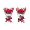 2 Pcs Mini Dried Flower Bouquet Artificial Rose Natural Gypsophila Floral Bouquet for Photo Props DIY Craft Home Wedding Party Decor