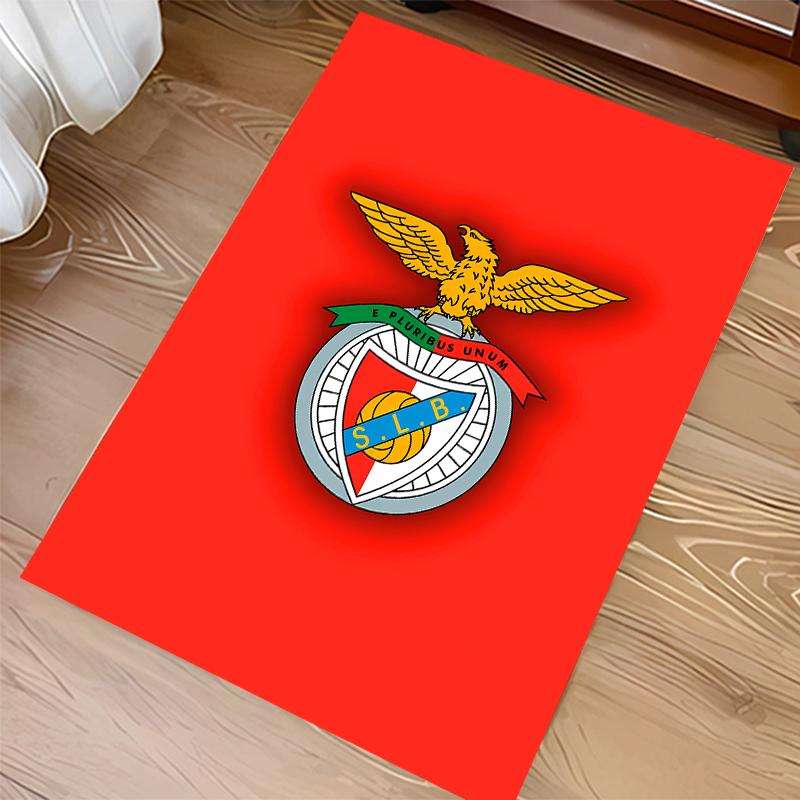 1pc Sport Lisboa E Benfica Print Area Rug - Soft,Washable Non-Slip Indoor Mat for Office Chairs,Living Room,Home Office Decorative Rug