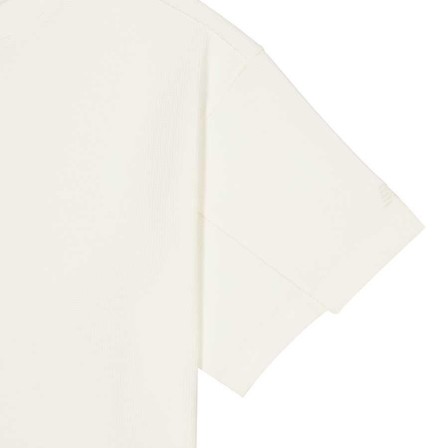 New Balance NB Grey T Shirt Unisex Ivory White NEF19341-IV