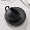 280ML Rock Sand Keramische Koffiekop Set Japanse Stijl Exquise Middag Bloementhee Kop Hotel Upscale Restaurant Koffiekop