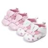 Newborn Animal Pattern Infant Moccasins Print Love Soft Sole Shoes PU Leather Rabbit Ear Toddler