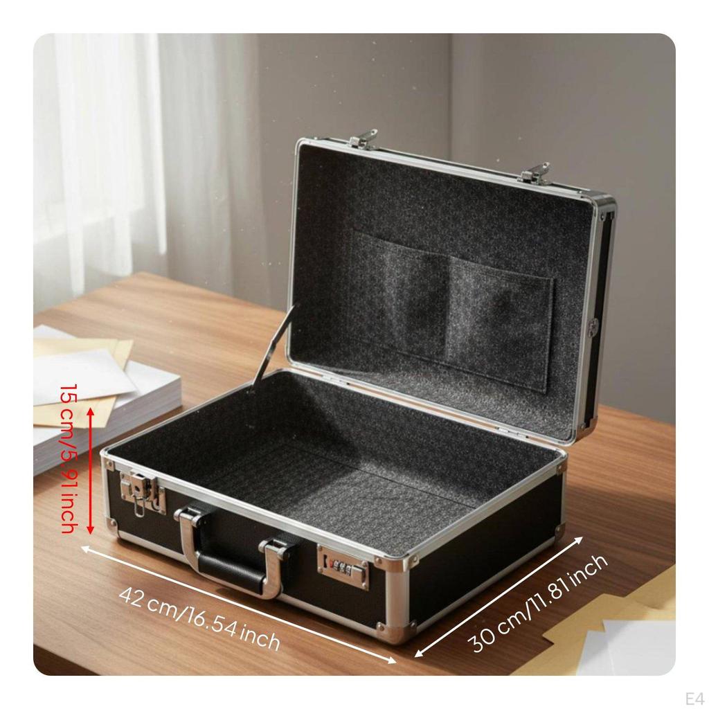 Aluminum Combination Lock Box Large Capacity