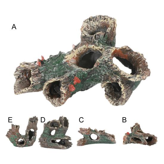 Künstliche Baumwurzel Harz Handwerk Simulation Treibholz Hiding Cave Aquarium Ornament