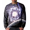 Men's Hoodie Starry Sky Graphic Pattern 3d Printed Long Sleeve Top Oversized Crew Neck Pullover Hip Hop Street Men's Clothing