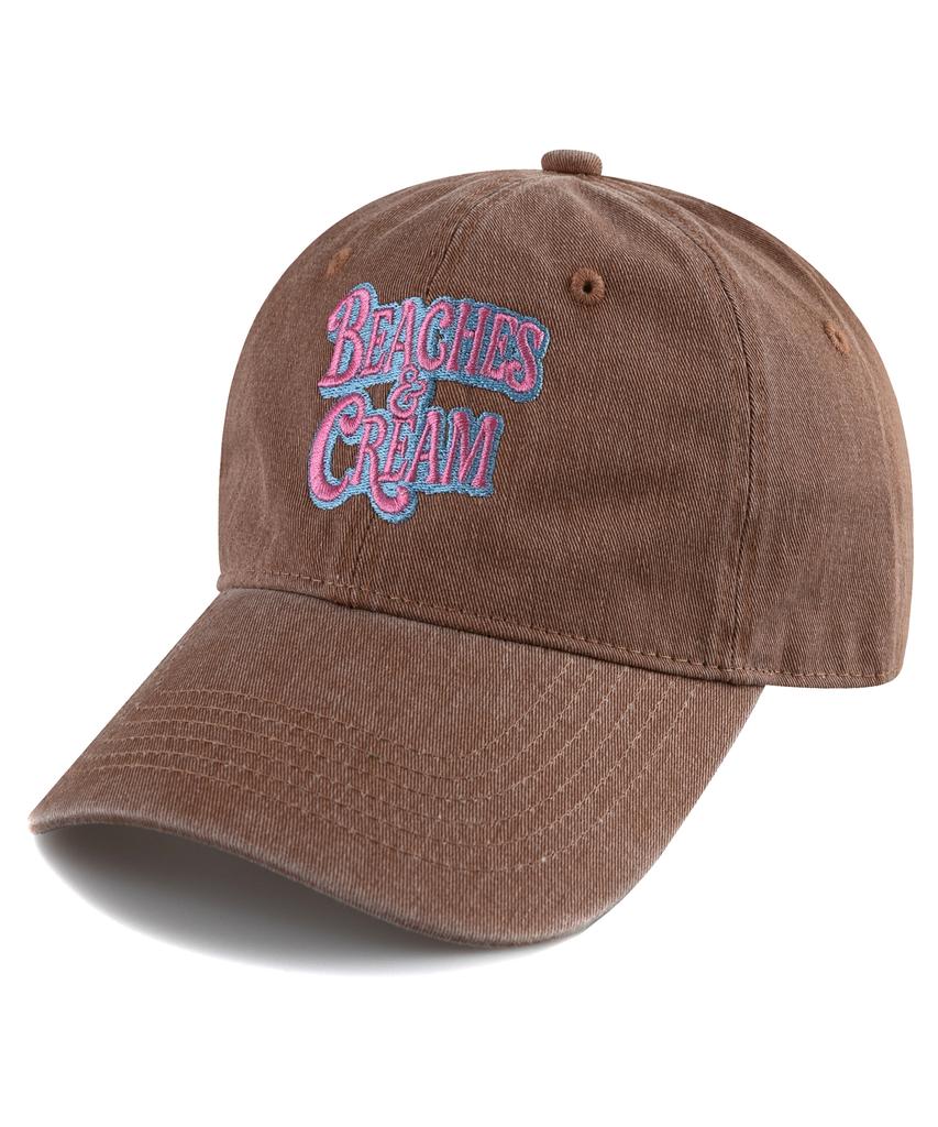 Bichiseuaenkeulim Shadow Pigment Ball Cap-Red Brown