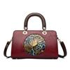 Retro Chinese Women's Handbag  New PU Luxury Material Traditional Relief Craft Elephant Pattern Women's Shoulder Bag